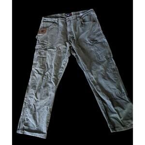Wrangler Riggs‎ Workwear Pants 40 X 30 Green Cargo Ripstop for Grunge Work